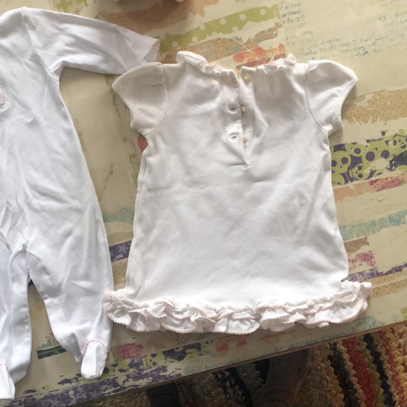 HUGE baby girl bundle! Includes: Onesie, dress, sweater, sun hats, bunny 3M-9M - Picture 3 of 16